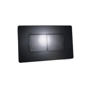 INTERRUPTOR DOBLE NEGRO PLUS