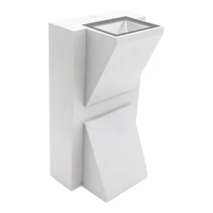 Aplique pared corbatín blanco luz calida