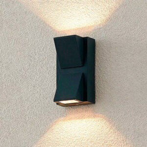 Aplique pared corbatín negro luz calida