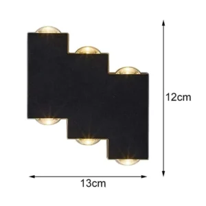 Aplique pared luz cálida zigzag